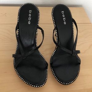 BeBe brand rhinestone heels. Sz 8 B.